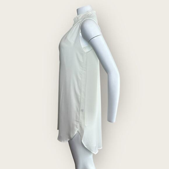 NWT | Krisa | Split V Mini Dress | Ivory | Small - Picture 2 of 12